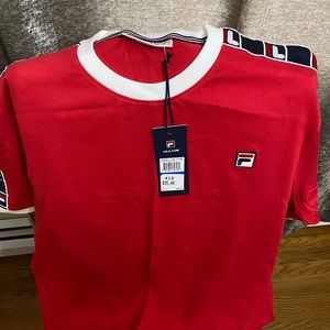 Red FILA T Shirt - XL - New With Tags